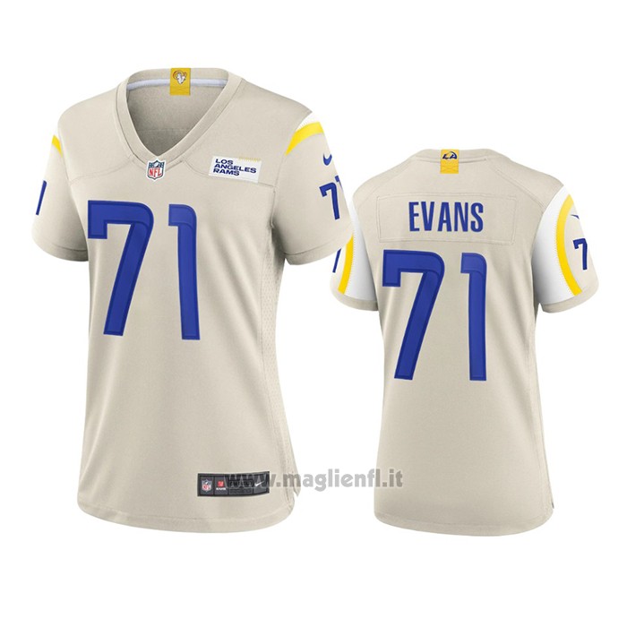 Maglia NFL Game Donna Los Angeles Rams Bobby Evans 2020 Marfil